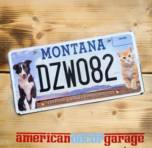 USA Nummernschild/ Kennzeichen/license plate/wildlife*Montana Animal Shelter * - Bild 1 von 1