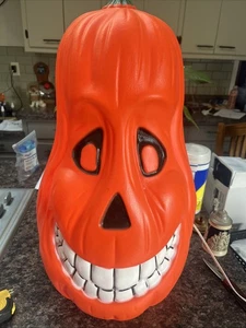 Molde soplador vintage de 22” Happy Pumpkin Gourd Halloween - Imagen 1 de 4