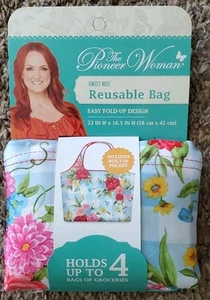 The Pioneer Woman Sweet Pose Reusable Bag 23 In Wide X 16.5 In High - Picture 1 of 2