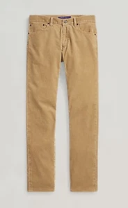Mens Size 38x32 - Polo Ralph Lauren Purple Label Slim Fit Stretch Corduroy Pants - Picture 1 of 5