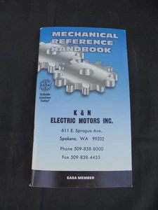 1999 MECHANICAL REFERENCE Handbook K & N Electric Motors Spokane WA - Picture 1 of 4