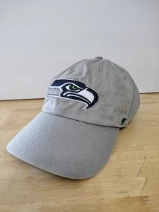 Cappello papà Seattle Seahawks 47 marca cinturino schiena berretto regolabile grigio e blu con logo - Foto 1 di 7
