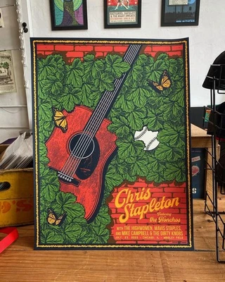 chris stapleton the honchos july 23, 2022 chicago, il tour poster