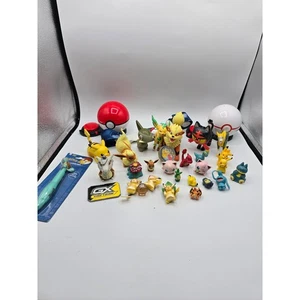 Pokemon Figuren Lot Set Moncolle Pikachu Eevee Slowpoke Flareon Yamper - Bild 1 von 7