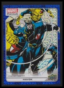 2023 Upper Deck Marvel Platinum #194 Havok Blue Traxx - Bild 1 von 2