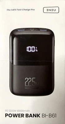 Cargador Portátil INIU, Banco de Alimentación 22.5W 10000mAh Más Pequeño, con Soporte para Teléfono Foto 1 de 3