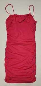 Shein Damen Hot Pink Sexy Rüschen Stretch Mini Bodycon Ärmellos Träger PS - Bild 1 von 5