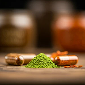 Organic Cacao, Matcha Green Tea, Cayenne Pepper Capsules 1000mg Metabolism boost - Picture 1 of 5