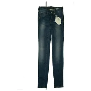 Fornarina Eva Perfect Shape Stretch Jeans Trousers Skinny W24 L32 Used Look Blue - Picture 1 of 7