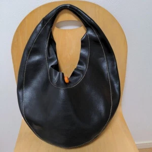 HENRY CUIR shoulder bag Black Genuine leather JAPAN - Picture 1 of 6