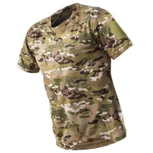 Tactical T-shirt Quick-drying Camo Short Sleeve T Shirt Hunting Clothes - Picture 1 of 31