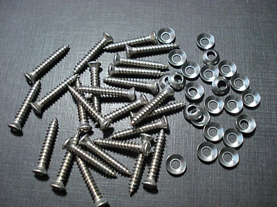 25 piezas #8 x 1" acero inoxidable interior decoración moldura tornillos y arandelas empotrables Ford Foto 1 de 4