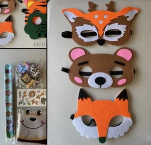 12 Animal Masks As Kids’ Costumes + More Giveaway Gifts Party Favors For Kids - Picture 1 of 8