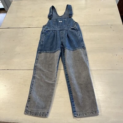 Vintage 1980s Guess Paris 2 tone Denim Blue Jean Overalls Youth 5 - Image 1 of 4