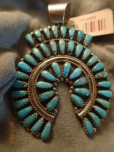 Chaco Canyon Sterling Silver Gemstone Naja Pendant Signed ZB HSN Orig $740 - Picture 1 of 20