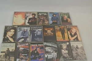 Cassette Tapes Lot of 17 Country Music Parton Rogers Cash Tritt Skaggs Brooks - Picture 1 of 12