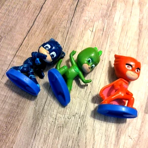 Disney PJ MASKS Birthday Cake Toppers Toys Figures Owlet Gecko Cat Boy - Picture 1 of 2