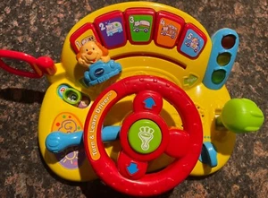 Vtech 80-166601 Turn and Learn Driver Toy - Yellow USED TESTED WORKING - Picture 1 of 3
