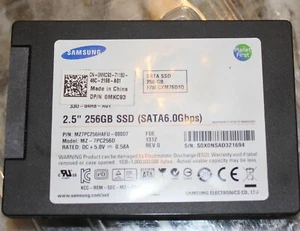 Samsung MZ-7PC256D 256GB SSD 2.5" SATA III 6.0Gbps Internal Drive MZ7PC256HAFU - Picture 1 of 2