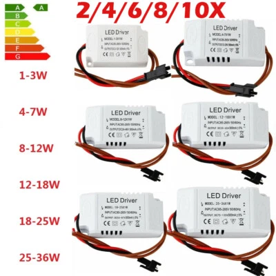 12v 24v 36v 48v Power Supply 110v 220v DC 8w 12w 25W 36W Led Driver Transformer - Image 1 of 4