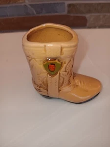 Vintage Miniature Ceramic Cowboy Boot  - Picture 1 of 5