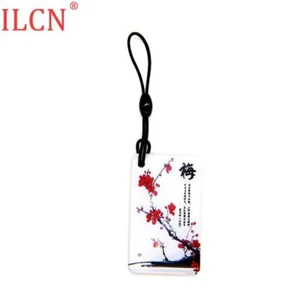 125khz Plum Blossom Writable Blank Keyfob EM4305 EM4205 Keychain Card Tag RFID - Picture 1 of 10