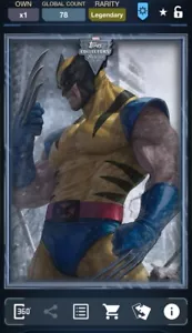 TOPPS MARVEL COLLECT COLLECTORS RESERVE V2 LEGENDARY FUSION MOTION WOLVERINE - Picture 1 of 1