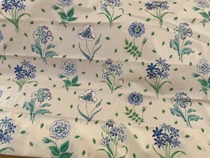BAILEY & GRIFFIN UK HAND PRINT FABRIC CHINTZ "KRISTINE" MULTI-FLORAL 4 yds - Picture 1 of 8