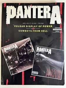 PANTERA Vulgar Display of Power Cowboys From Hell Sheet Music Book Guitar Tab - Picture 1 of 7