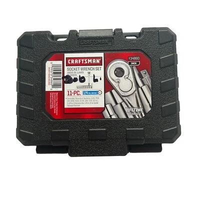 Craftsman 11 Pc 1/4 In. SAE Drive Socket Ratchet Wrench Quick Release Set 934860 - Image 1 of 4