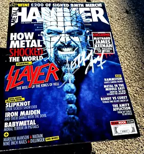 Rivista martello firmata Kerry King JSA COA SLAYER - Foto 1 di 2