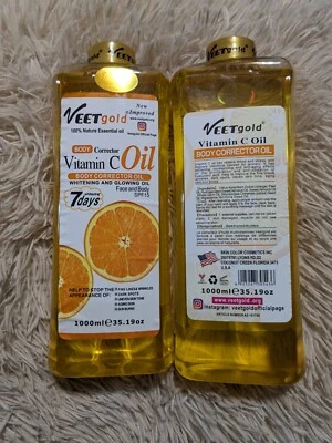 X2 Veet Gold Vitamin C Body corrector Oil  1000ml SPF15 2pieces - Image 1 of 4