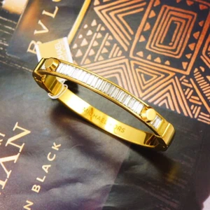 NEU MIT ETIKETT MICHAEL KORS ASTOR BAGUETTE ARMBAND GOLDFARBEN MKJ3066 - Bild 1 von 5