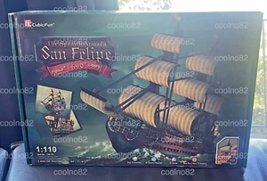 3D Puzzle San Felipe Spanish Armada CubicFun 248 Piece FREE SHIPPING USA SELLER - Picture 1 of 3