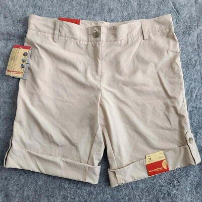 Pantalones cortos resistentes a la intemperie con dobladillo enrollable para mujer 12 caqui senderismo rendimiento al aire libre Bermudas Foto 1 de 4