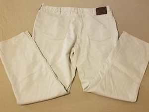 Mens Polo Ralph Lauren Khaki Jeans 38x30 Slim Straight Denim Pants Stretch - Picture 1 of 6