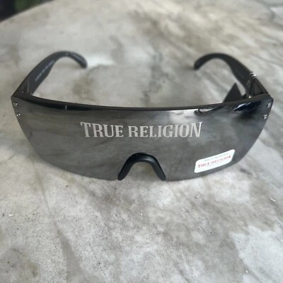 Gafas de sol TRUE RELIGION TRSP468X- MB plateadas con escudo espejado NUEVAS Foto 1 de 4