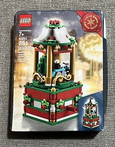 RARE LEGO 40293 Christmas Carousel Limited Set NIB NEW SEALED Box Isn’t Perfect