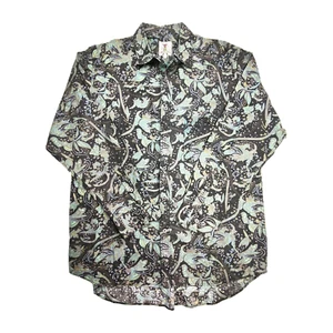 Roger David Vintage Men’s Large Long Sleeve Shirt Retro Rayon Boho Style - Picture 1 of 12