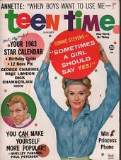 Teen Time Magazine January 1963 Connie Stevens Annette Funicello 081220AME