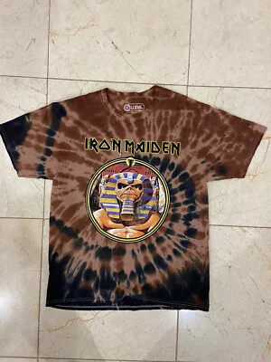 Iron Maiden Powerslave Tie Dye Mens T-Shirt — 第 1/4 张图片