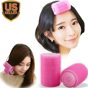 2PCS Double-Layer Bangs Hair Curlers Roller Hair Styling Tools, Pink - Picture 1 of 5