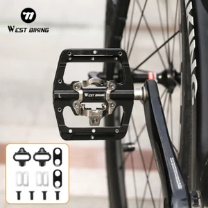 WEST BIKING 1 DU+1 Lager 9/16'' SPD Lock/Flat Bike Klickpedale Aluminium - Bild 1 von 15