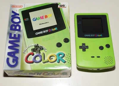 Nintendo Game Boy Color Console Portatile per giochi videogames Lime Green Verde - Immagine 1 di 4