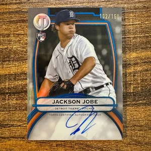 2025 Topps Tribute Jackson Jobe #TA-JJ Blue Auto #102/150 Detroit Tigers RC - Picture 1 of 2