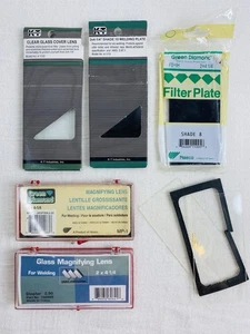 KT Industries 4-1100 & 4-1110 Welding Plates for Welding Helmet 2 x 4 1/4" ++LOT - Picture 1 of 24