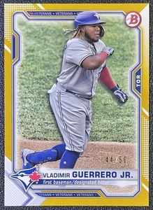 2021 Bowman Vladimir Guerrero Jr. #73 bordo oro /50 - Foto 1 di 2