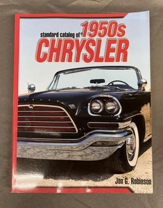 Standard Catalog of 1950s Chrysler Jon G Robinson Paperback January 1, 2006 - Picture 1 of 15