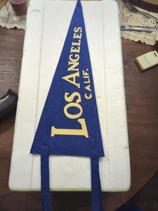 Vtg LOS ANGELES CALIFORNIA Original Felt Pennant 12 Inches - Picture 1 of 11