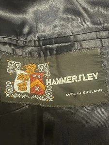 Vantage HAMMERSLEY Abrigo grueso de lana guisante puño liso talla U.K-38” EUR 48” U.S-38” - Imagen 1 de 24